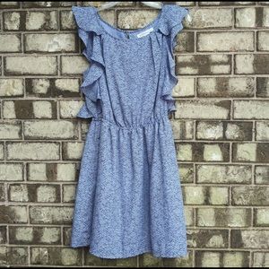 BCBGeneration Blue Ruffle Dress